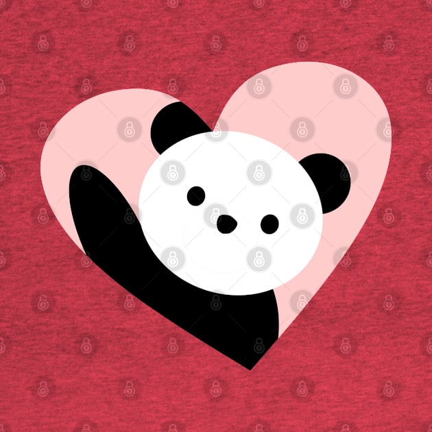 Panda heart by kourai